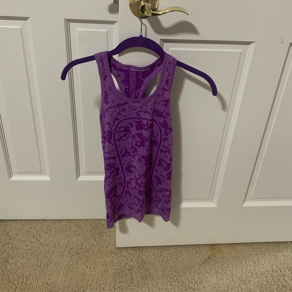 Lulu lemon purple tank top. Size 4